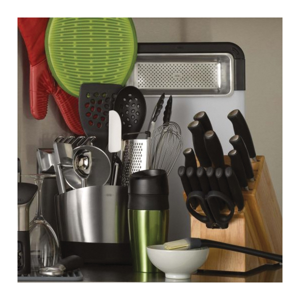 Good Grips 1054628 Tong, 12 in L, Stainless Steel, Black/Silver, Dishwasher Safe: Yes - 2