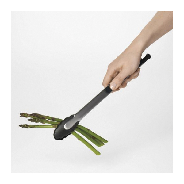 Good Grips 1054628 Tong, 12 in L, Stainless Steel, Black/Silver, Dishwasher Safe: Yes - 5