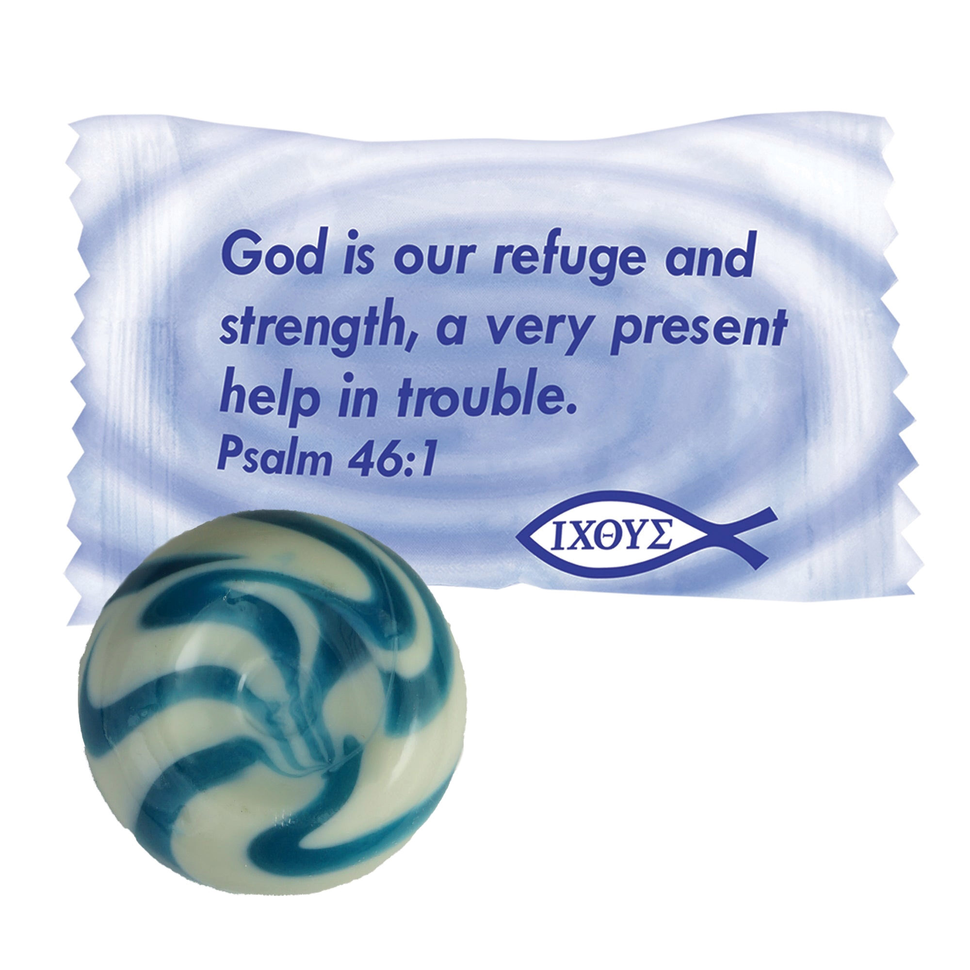 Scripture Candy 6-41520-04445-9 Hard Candy, Blueberry, Cream, 5.5 oz Pouch - 4