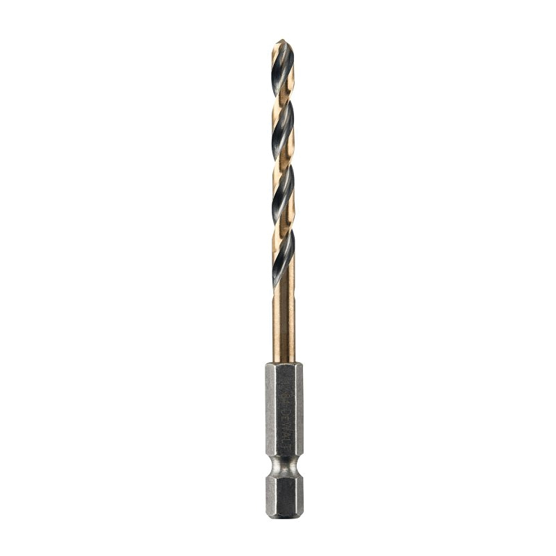 DWA5011 Drill Bit, 11/64 in Dia, 3-3/8 in OAL, Heavy-Duty, 1/4 in Dia Shank, Hex Shank