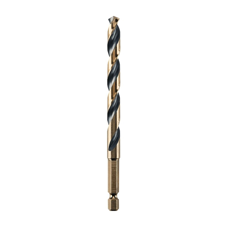 DWA5021 Drill Bit, 21/64 in Dia, 4-3/4 in OAL, Heavy-Duty, 1/4 in Dia Shank, Hex Shank