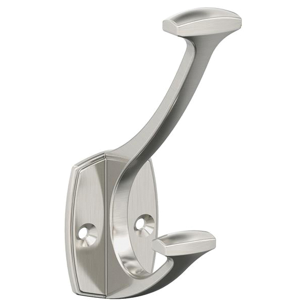 Vicinity Series H37001G10 Decorative Hook, 1 in W, Zinc, Satin Nickel, 25 lb, 2-11/16 in Projection