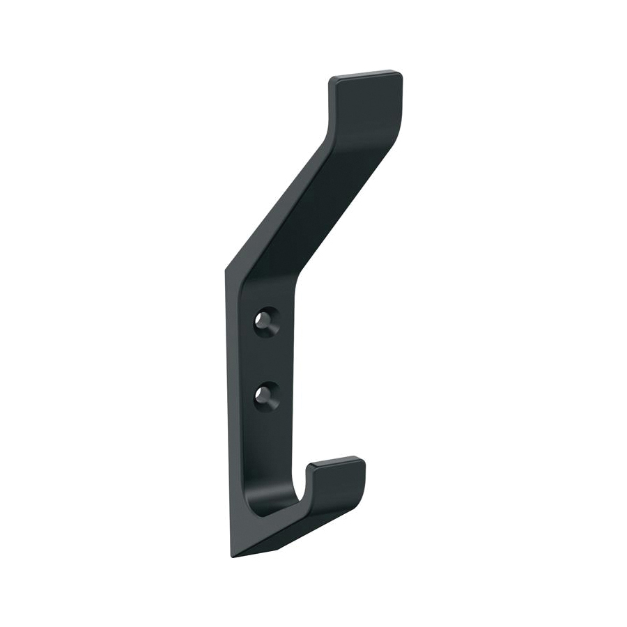 Emerge Series H37003MB Decorative Hook, 3/4 in W, Zinc, 25 lb, 2-1/4 in Projection