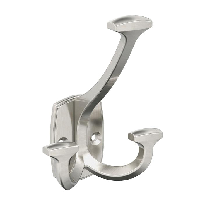 Vicinity Series H37004G10 Decorative Hook, 3-1/8 in W, Zinc, Satin Nickel, 25 lb, 2-11/16 in Projection