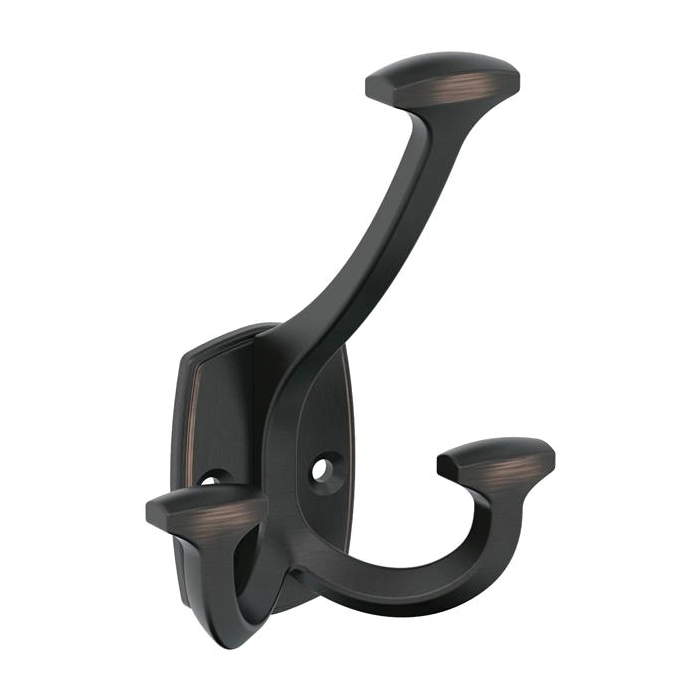 Vicinity Series H37004ORB Decorative Hook, 3-1/8 in W, Zinc, Oil-Rubbed Bronze, 25 lb, 2-11/16 in Projection