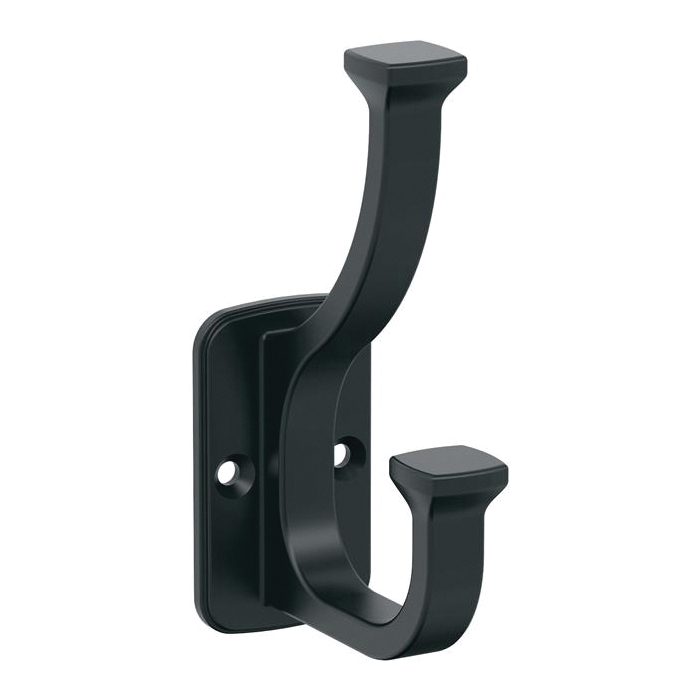 Alder Series H37007MB Decorative Hook, 11/16 in W, Zinc, 25 lb, 2-5/8 in Projection