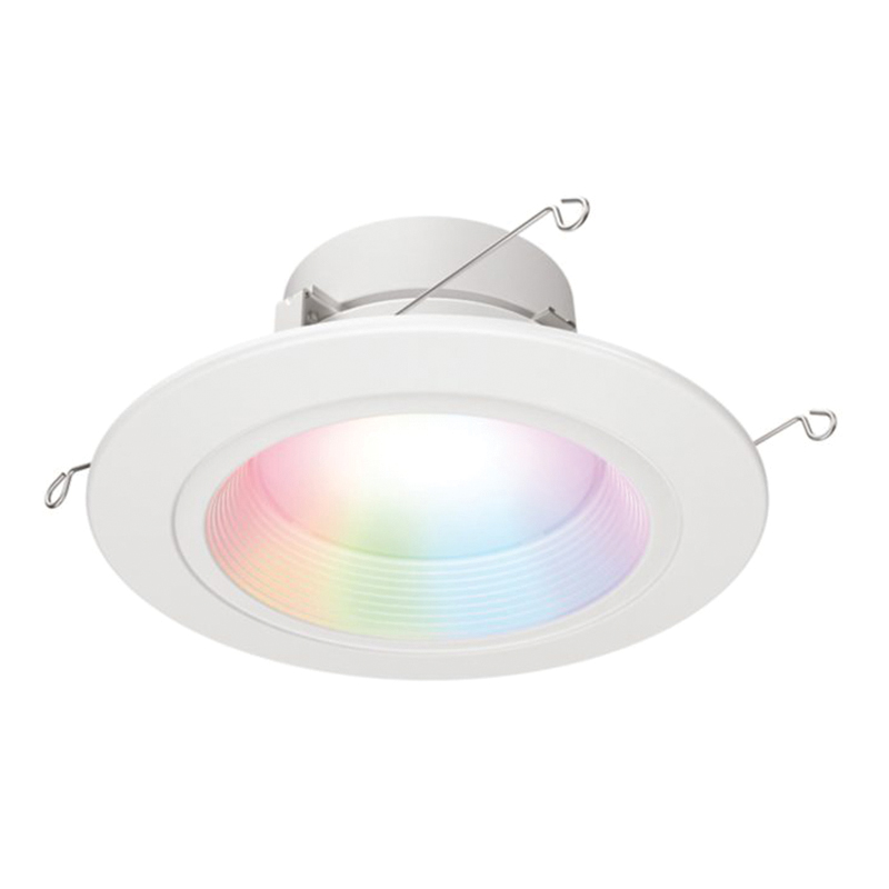 Halo RL Series RL56069WZRGBWWHR Retrofit Downlight, 8 W, 120 V, LED Lamp, Plastic, Matte White