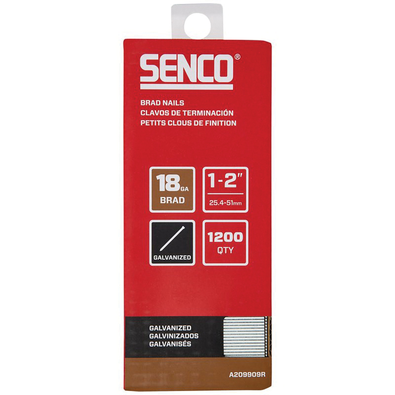 A209909R Brad Nail Strip Assortment, 1, 1-1/4, 1-1/2, 1-5/8, 1-3/4, 2 in L, 18 ga, Galvanized/Plain, Medium Head, 12,000 Count, Straight