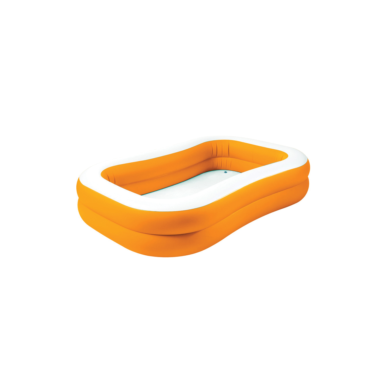 Intex Swim Center Series 57181EP Mandarin Inflatable Family Pool, Rectangular, 159 gal, Vinyl, Orange - 2