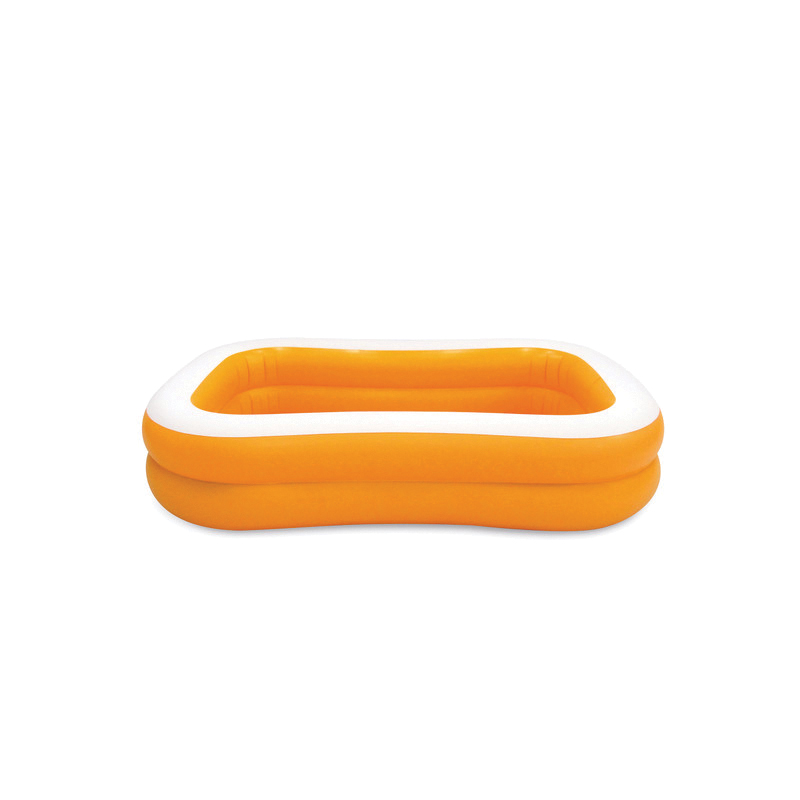 Intex Swim Center Series 57181EP Mandarin Inflatable Family Pool, Rectangular, 159 gal, Vinyl, Orange - 3