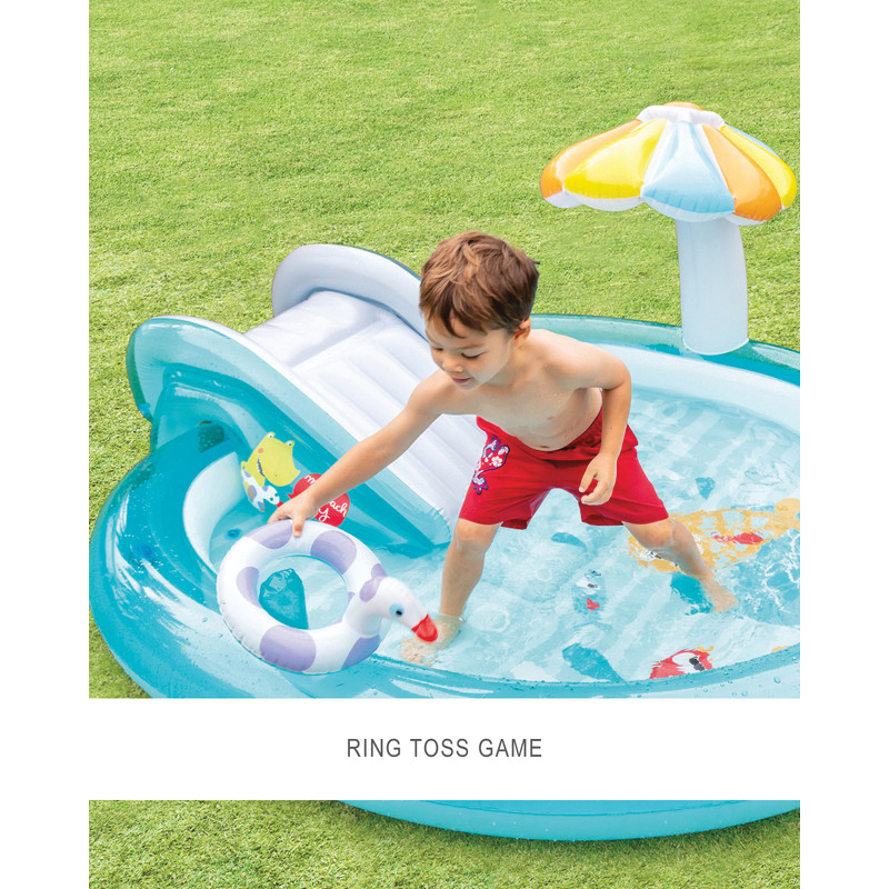 Intex 57165EP Gator Inflatable Play Center, Oval, 42 gal, Vinyl, Blue - 5