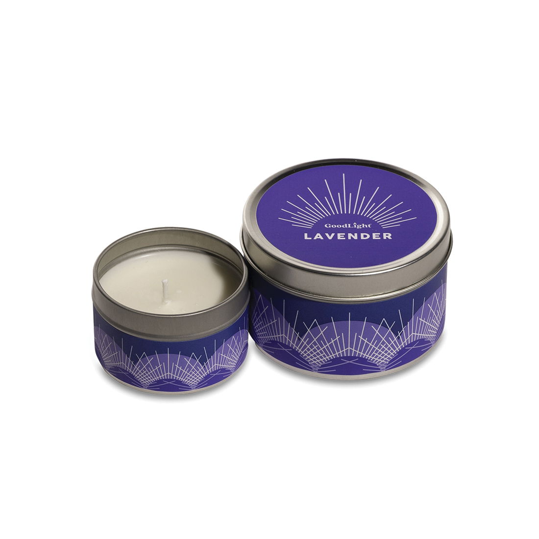 GoodLight TT2-LAV Candle, 2 oz, Lavender, 15 hr - 2