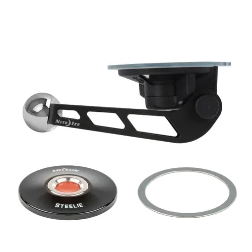 Orbiter Plus, Steelie Series STOMSWK-01-R8 Windshield Kit, Aluminum, Black