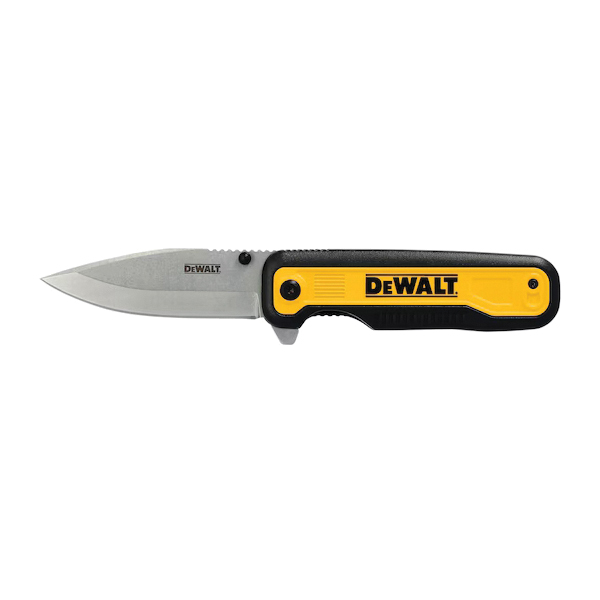 DWHT10993 Pocket Knife, 3.3 in L Blade, Stainless Steel Blade, Ergonomic Handle