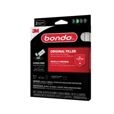 OR-2PK-ES Original Filler Ready Mix, 2 oz Pouch, Liquid Filler, Paste Hardener