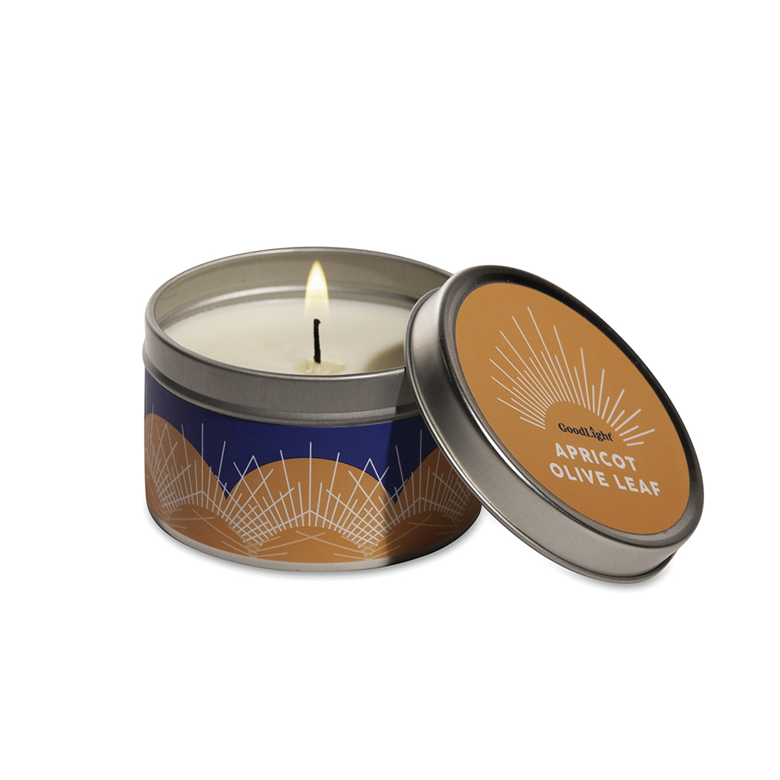 GoodLight TT2-APR Candle, 2 oz, Apricot Olive Leaf, 15 hr - 2