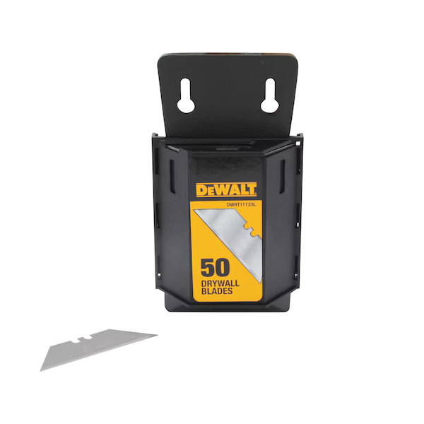 DEWALT DWHT11133L Utility Blade, 2-1/2 in L, Steel, Straight Edge, 1-Point - 2