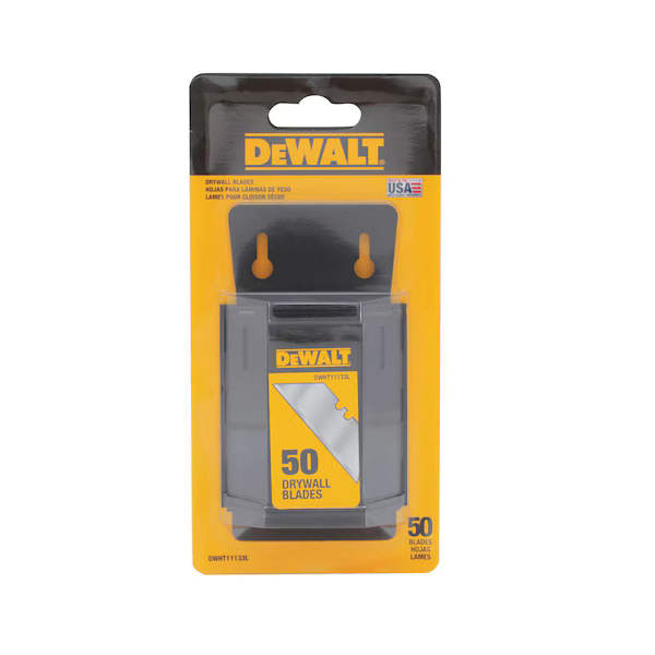 DEWALT DWHT11133L Utility Blade, 2-1/2 in L, Steel, Straight Edge, 1-Point - 3