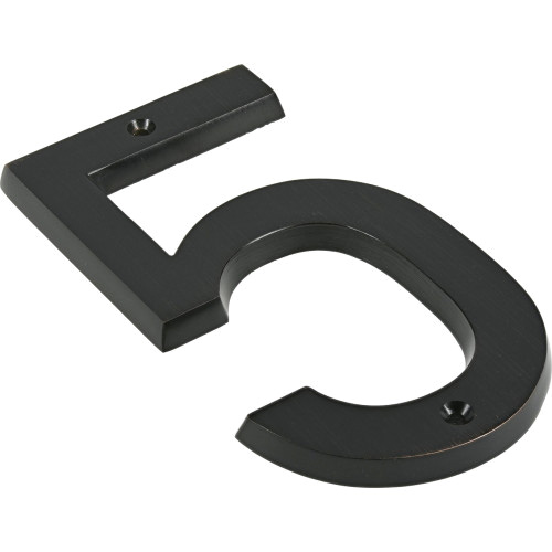 House Number, Hillman, Character: 5, 6 in H Character, Aluminum/Metal - 2