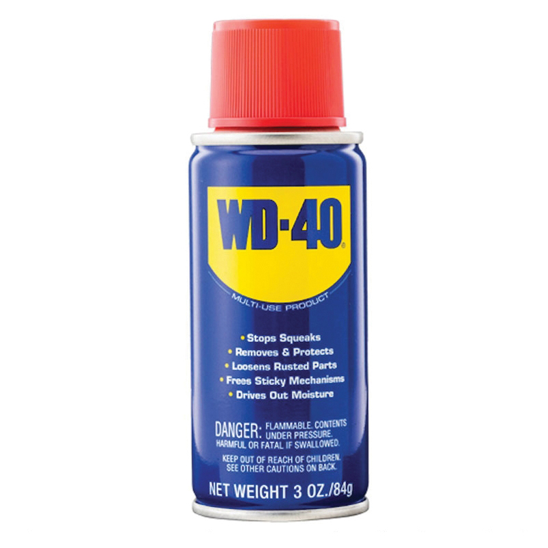 WD-40 Handy Can 490358 Multi-Use Lubricant, Mild Petroleum, Light Amber, 2.75 oz Aerosol Can