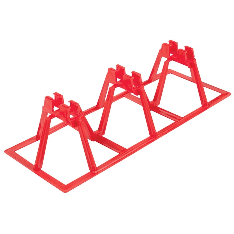 PRC-3FTR Stand Footer, 1/2 in, 5/8 in, 3-Seat, Polypropylene