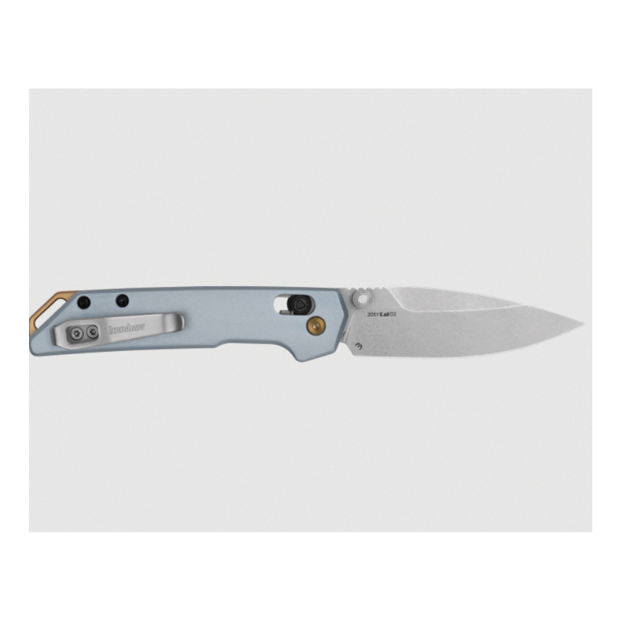 Kershaw 2051 Pocket Knife, 3 in L Blade, Steel Blade, Anodized Handle, Ice Blue Handle - 2