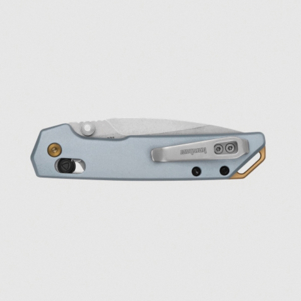 Kershaw 2051 Pocket Knife, 3 in L Blade, Steel Blade, Anodized Handle, Ice Blue Handle - 3