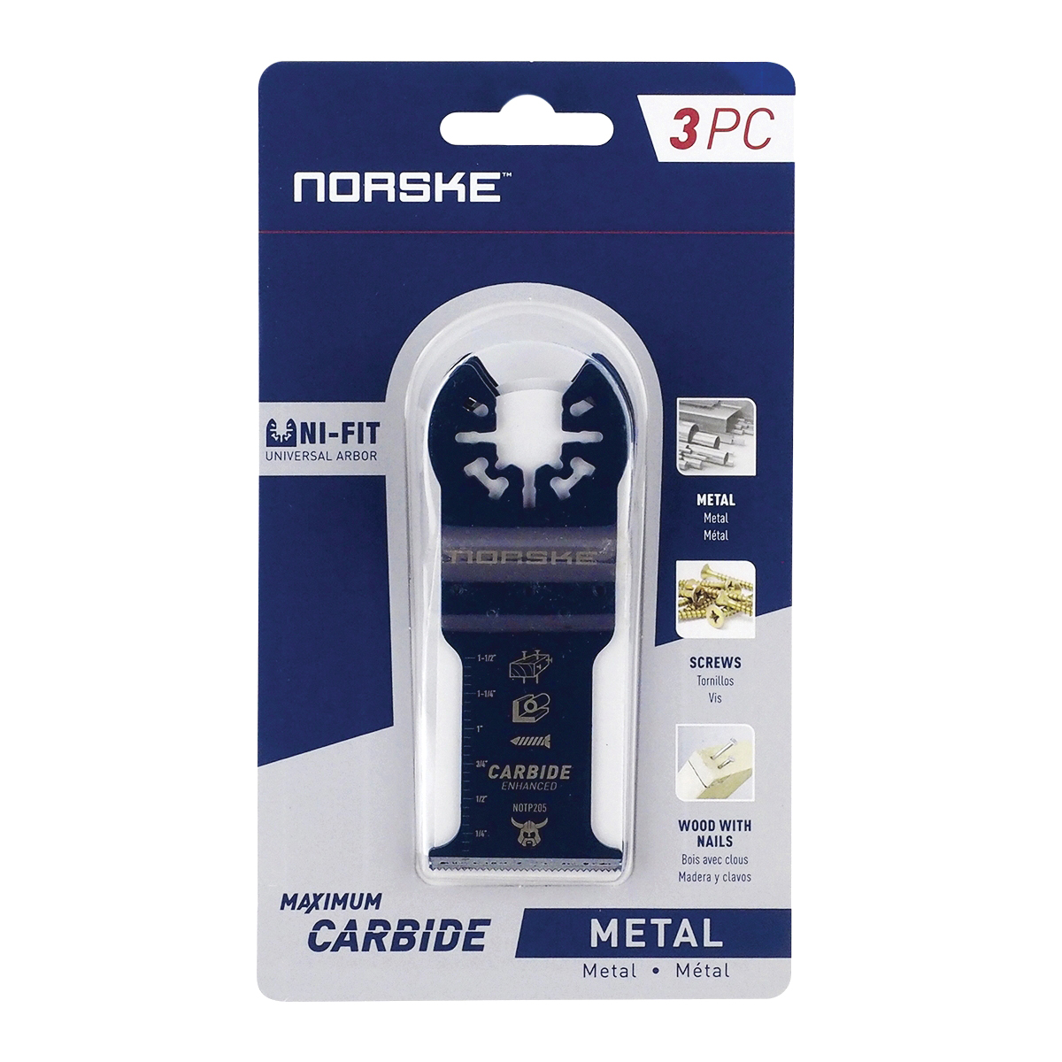 Norske Uni-Fit NOTP283 Tool Blade Variety Pack - 2
