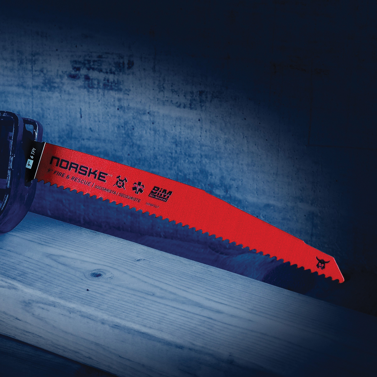 Norske NRBP349 Reciprocating Saw Blade Pack, 12 in L, 6 TPI - 2