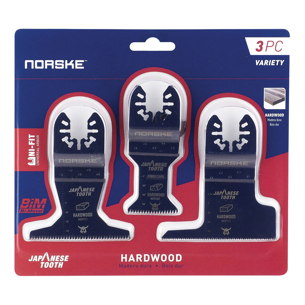 Norske Uni-Fit NOTP280 Tool Blade Variety Pack - 2