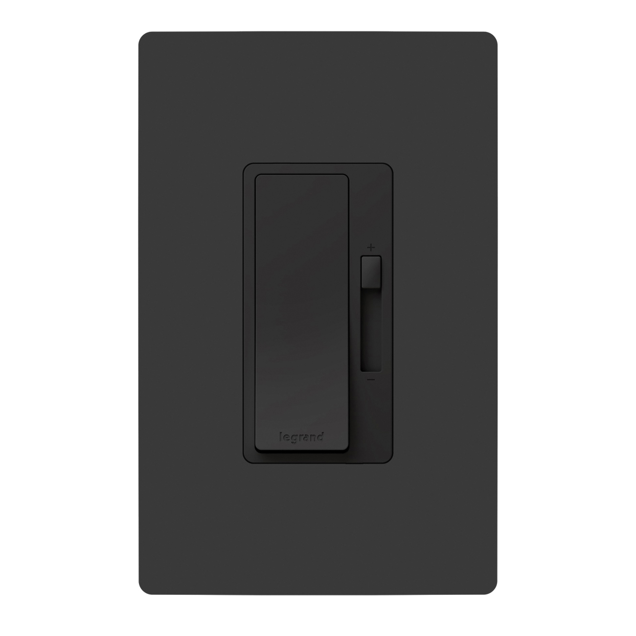radiant Series RHL153PBKCC4 3-Way Dimmer, 1.25 A, 120 V, 150 W, CFL, Incandescent, LED Lamp, Black