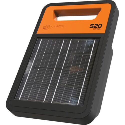 G350404 Solar Fence Energizer, 9.2 kV Output, Lithium Iron Phosphate Battery, 2 mile Fence Distance