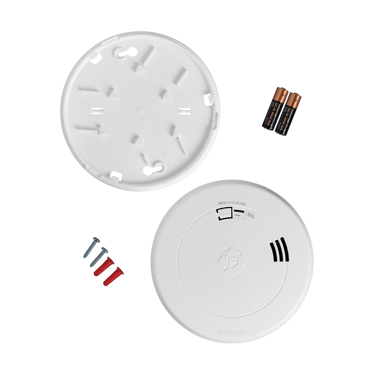 2-in-1 Smoke Alarm and CO Alarm, First Alert, 10 ft, 85 dB, Electrochemical, Photoelectric Sensor, Ceiling, Wall - 4