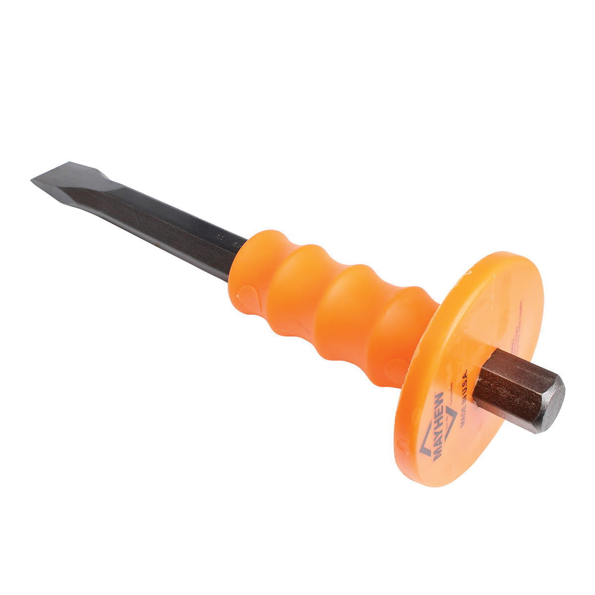 Mayhew 12405 Handguard Cold Chisel, 1 in Tip, 12 in OAL, Steel Blade, Handguarded Handle - 3