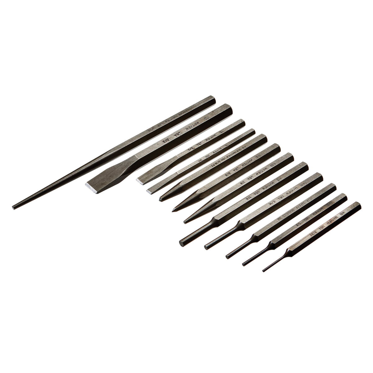 Mayhew 61040 Punch and Chisel Set, 12-Piece, Blast - 3
