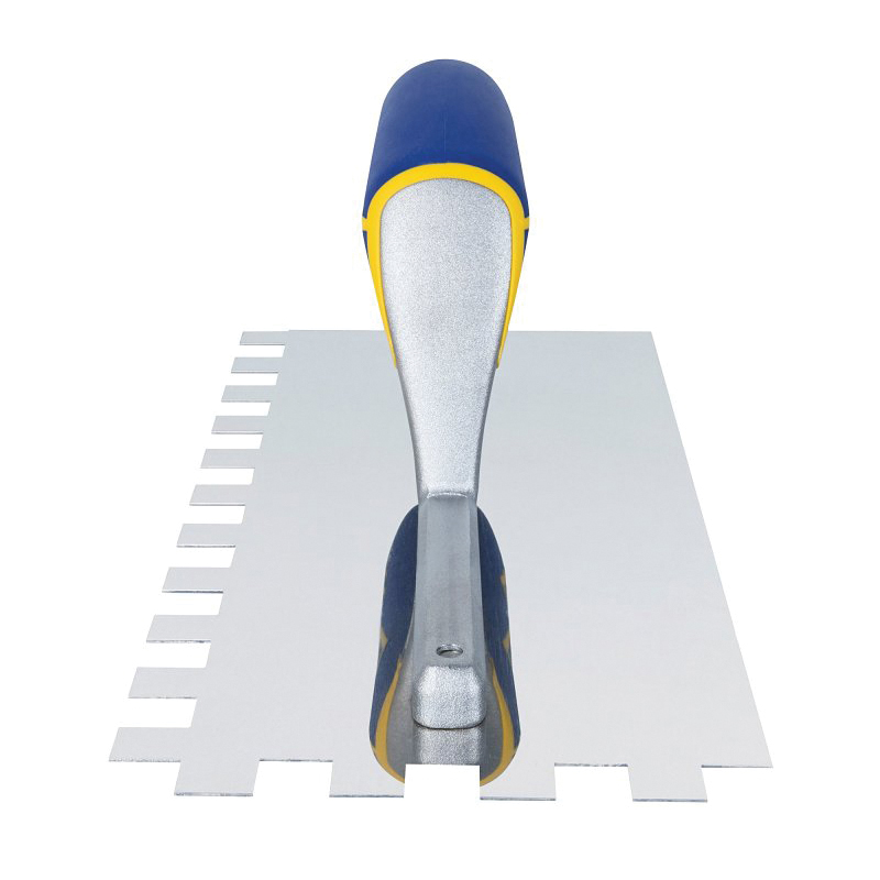 49919-12 Trowel, 11 in L, 4-1/2 in W, Square Notch, Contoured, Cushioned Grip Handle