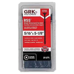 RSS Series 95512 Structural Screw, 5-1/8 in L, Coarse Thread, Washer Head, Torx Drive, Steel, Zinc-Plated