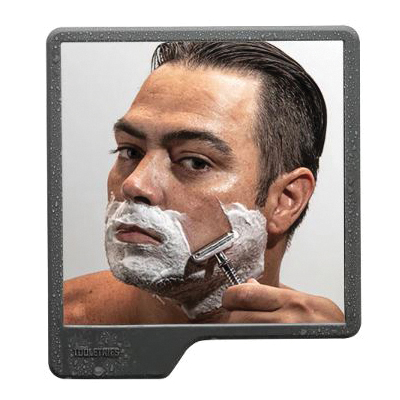 Tooletries The Oliver T0007-3 Shower Mirror, 5-1/2 in W, Silicone Frame, Stick - 2