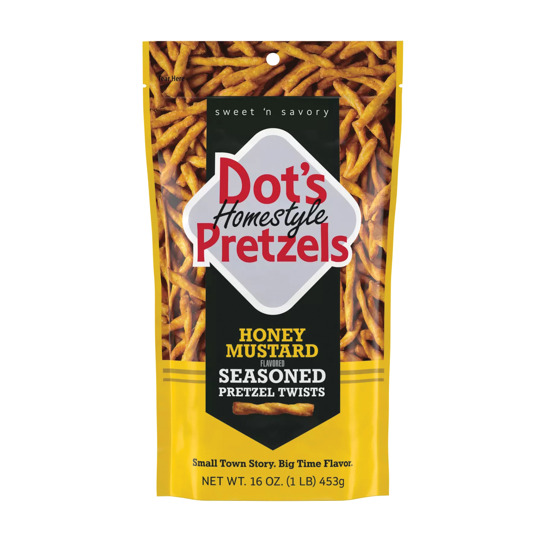 50910 Pretzel Snacks, Twists, Honey Mustard, 5 oz Bag