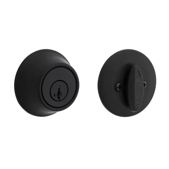600 Series 660 514 SMT RCAL/5303 Deadbolt, 3 Grade, Keyed Key, Zinc, Matte Black, 2-3/8 to 2-3/4 in Backset
