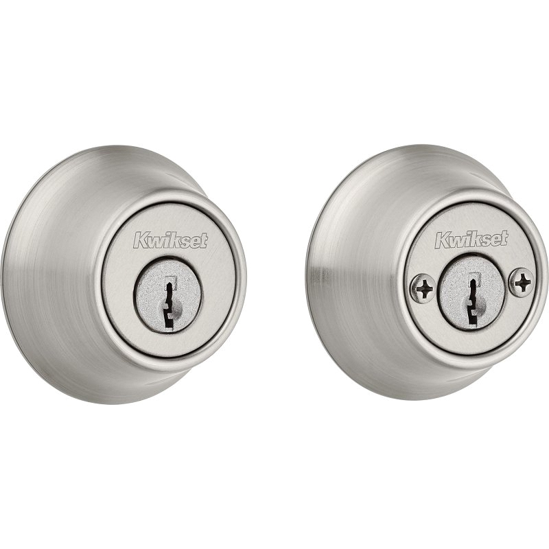 600 Series 665 15 RCAL RCS/5303 Deadbolt, 3 Grade, Keyed Key, Zinc, Satin Nickel, 2-3/8 to 2-3/4 in Backset