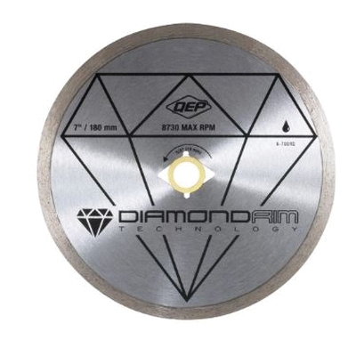 Black Series 6-7001Q Saw Blade, 7 in Dia, 5/8 in Arbor, Continuous Rim