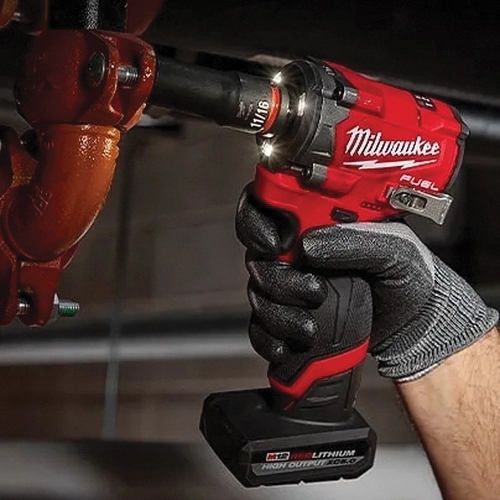 Milwaukee M12 FUEL Series 2563-20 Stubby Impact Wrench, Tool Only, 12 V, 1/2 in Drive, 3300 ipm, 3000 rpm Speed - 3
