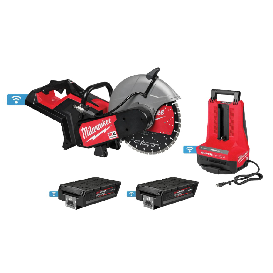 MX FUEL Series MXF315-2XC Cut-Off Saw Kit, Battery Included, 14 in Dia Blade, 5370 rpm Speed