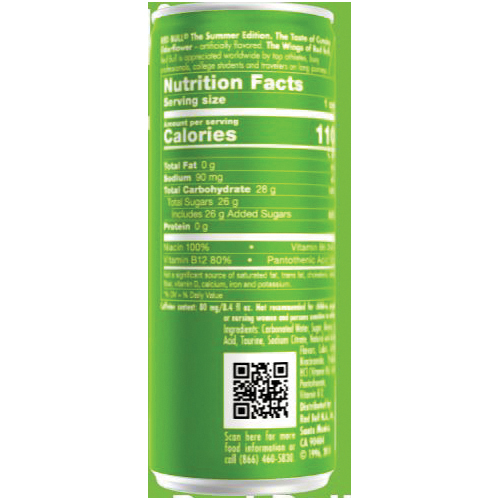 Red Bull 83549CE Energy Drink, Liquid, Curuba Elderflower, 8.4 fl-oz Can - 2