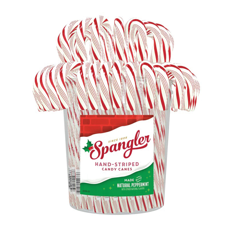 Spangler 600684 Spangler 600684 Candy, Cane, Peppermint, 1 oz Jar - 1