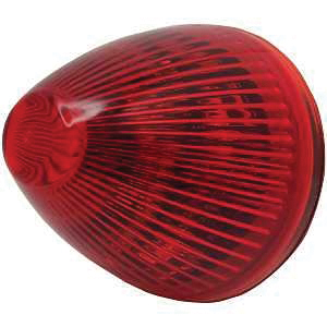 V166R Marker Light, 12 V, LED Lamp, Red Lens, Grommet