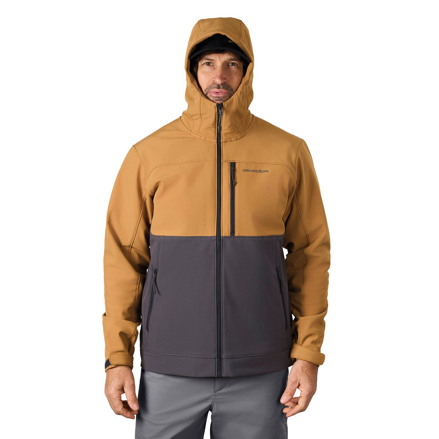 Grundens Bulkhead Series 20059-236-0016 Jacket, XL, Fleece, Anchor/Whiskey, Zipper - 4