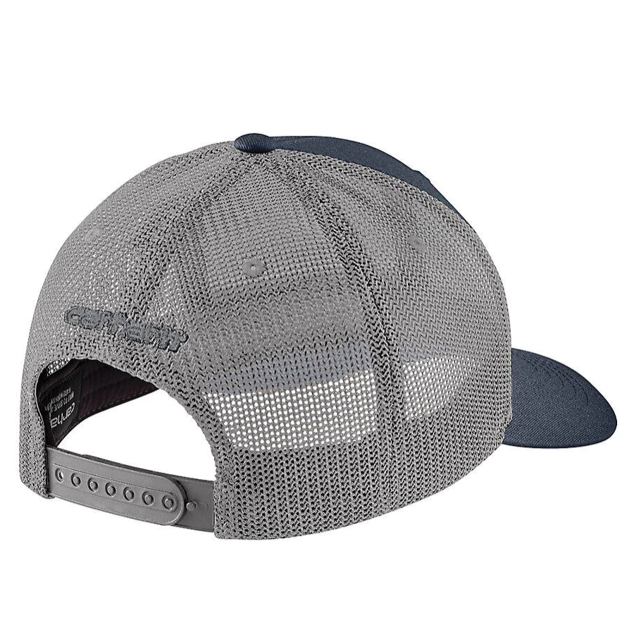 Carhartt 105216-I26-OS Cap, Carhartt Embroidered Logo Patch, One-Size, Cotton Twill/Elastane/Polyester, Navy - 2