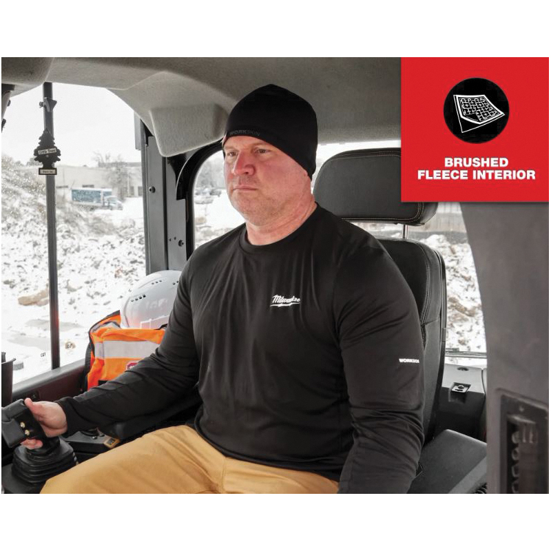 Milwaukee WORKSKIN Series 403B-2X Base Layer Top, 2XL, Polyester, Black, Fits to Chest Size: 50 to 52 in - 3